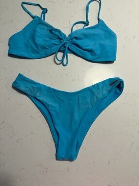 Blackbough Bright Blue Two-Piece Bikini Set